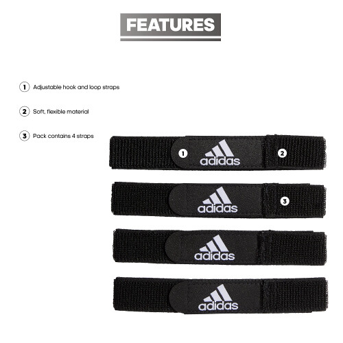 Adidas adidas Fu   ball-Schienbeinschoner-Gurt, Schwarz, Einheitsgr      e 1