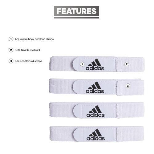 Adidas Adidas Στράπες για Κνημιαίους Φρουρούς, Λευκές 1