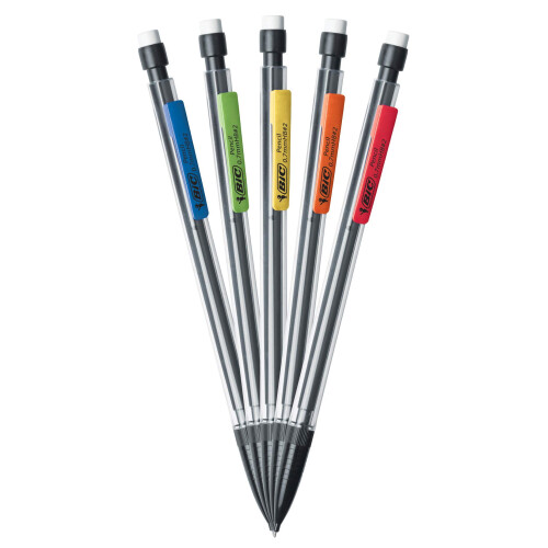 BIC BIC Xtra-Smooth Μηχανικά Μολύβια με Γόμα, Μέτριο Σημείο (0.7mm), Συσκευασία 10 Τεμαχίων 1