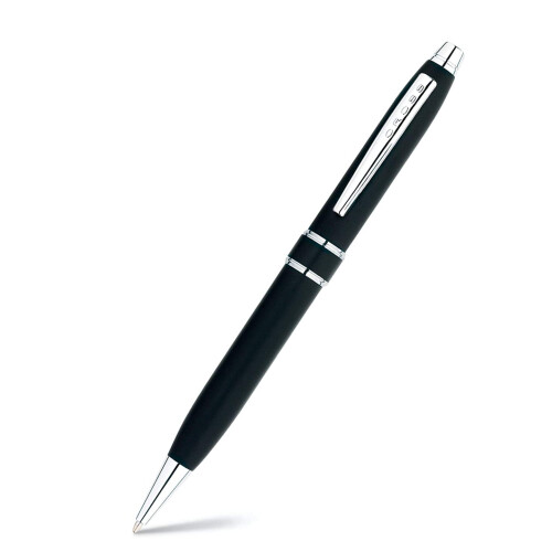 Cross Cross Stratford Black Lacquer Ballpoint Pen with Chrome Appointments 1