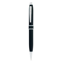 Penna a sfera Cross Stratford nera lucida con dettagli cromati