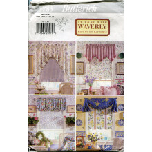 Butterick Pattern 3785 At Home med Waverly Window Valance och Shade Package