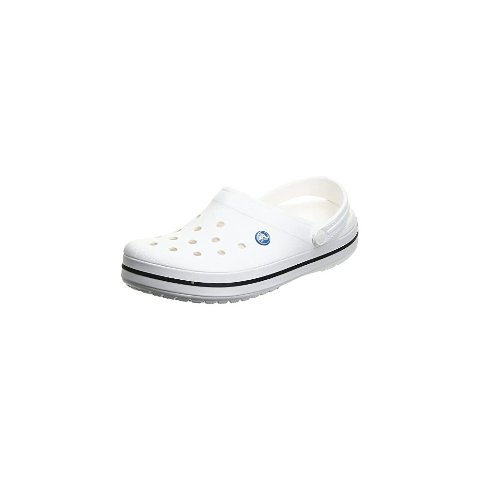 Crocs Crocband Clog unisexe pour homme et femme, blanc, pointure 42