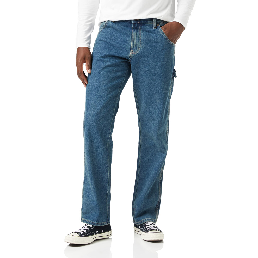 Dickies Mens Relaxed Fit Carpenter Jeans Tinted Heritage Khaki 33W X 30L Us