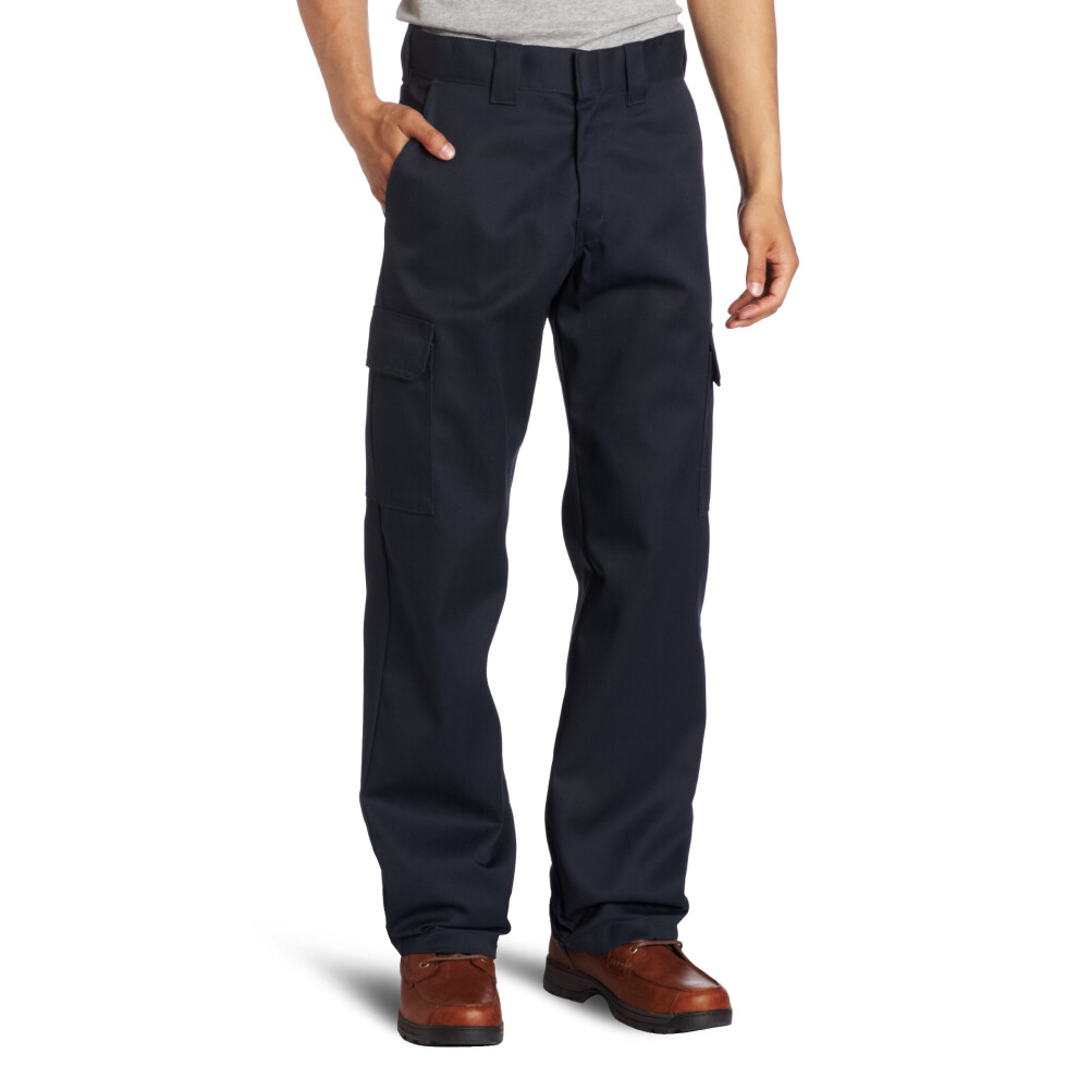 Dickies mens Relaxed Straight-fit cargo work utility pants  Dark Navy  38W x 32L US