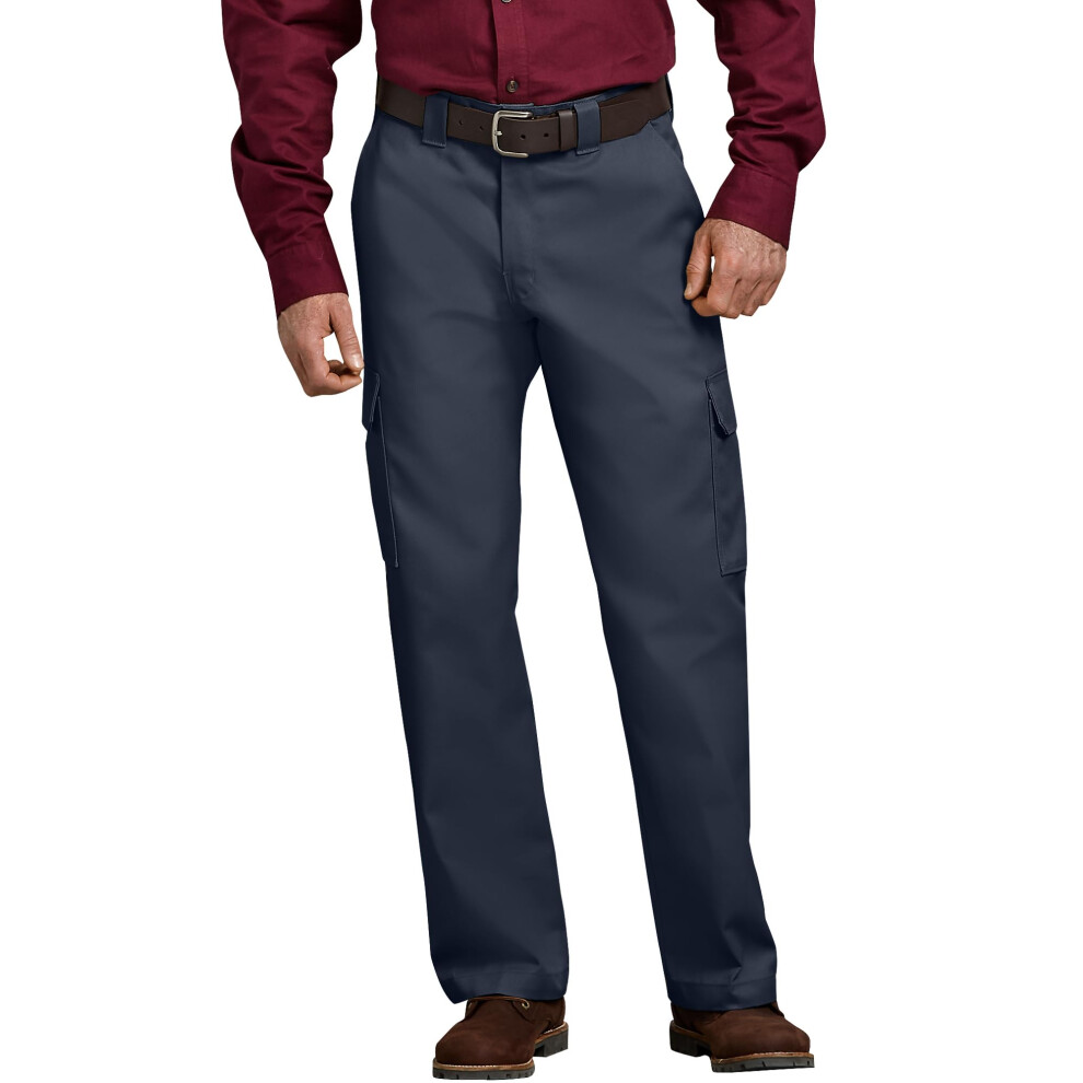Dickies mens Relaxed Straight-fit Cargo work utility pants  Dark Navy  42W x 30L US
