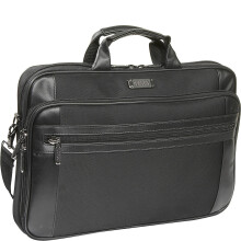 Malet   n para port   til Kenneth Cole Reaction de 18,4"" con cierre superior delgado y cremallera, color negro
