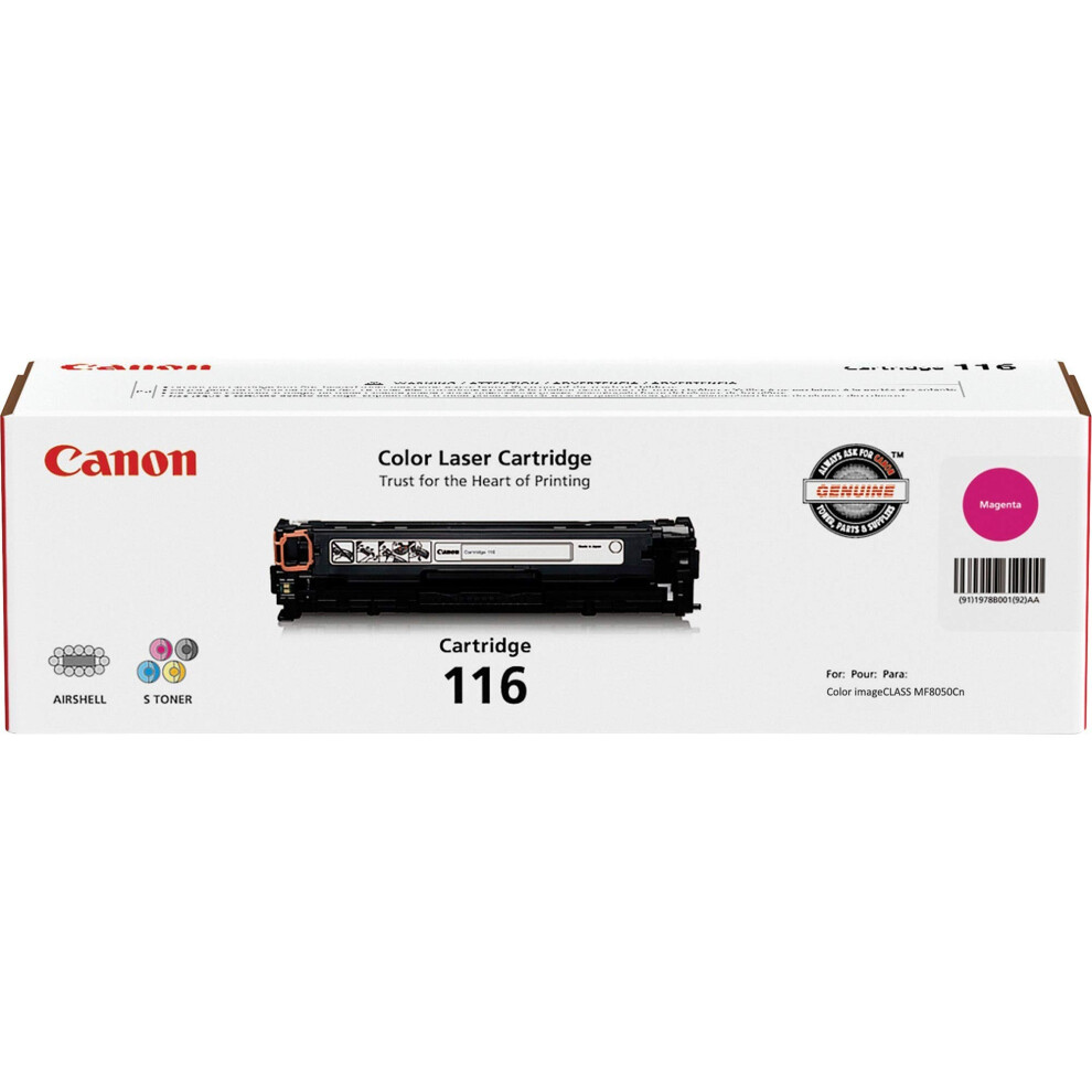 Cartouche de toner Canon 116 - Magenta - Laser - 1  500 pages - 1 unit