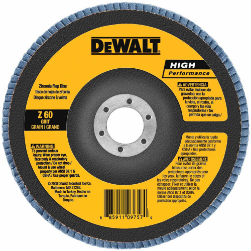 DeWalt DEWALT DW8352 Δίσκος με πτερύγια 4-1/2 ίντσας επί 7/8 ίντσας 60G τύπου 27
