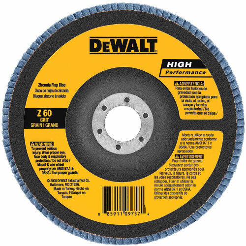 DeWalt DEWALT DW8351 Δίσκος με πτερύγια 4-1/2 ίντσας επί 7/8 ίντσας 40G τύπου 27