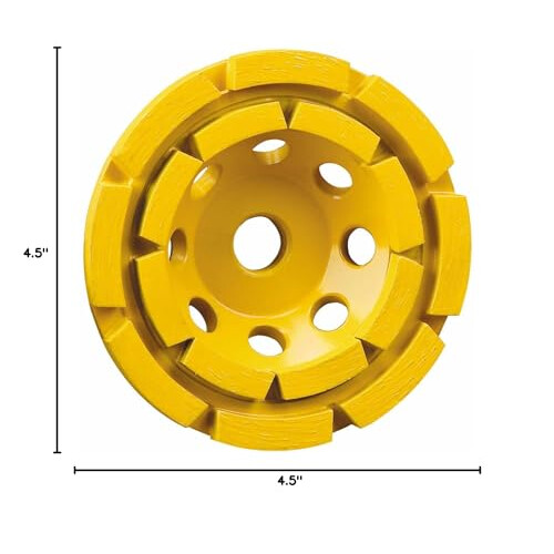 DeWalt Roda de Moagem DEWALT, Dupla Fileira, Copo de Diamante, 4-1/2 Polegadas (DW4774) 2