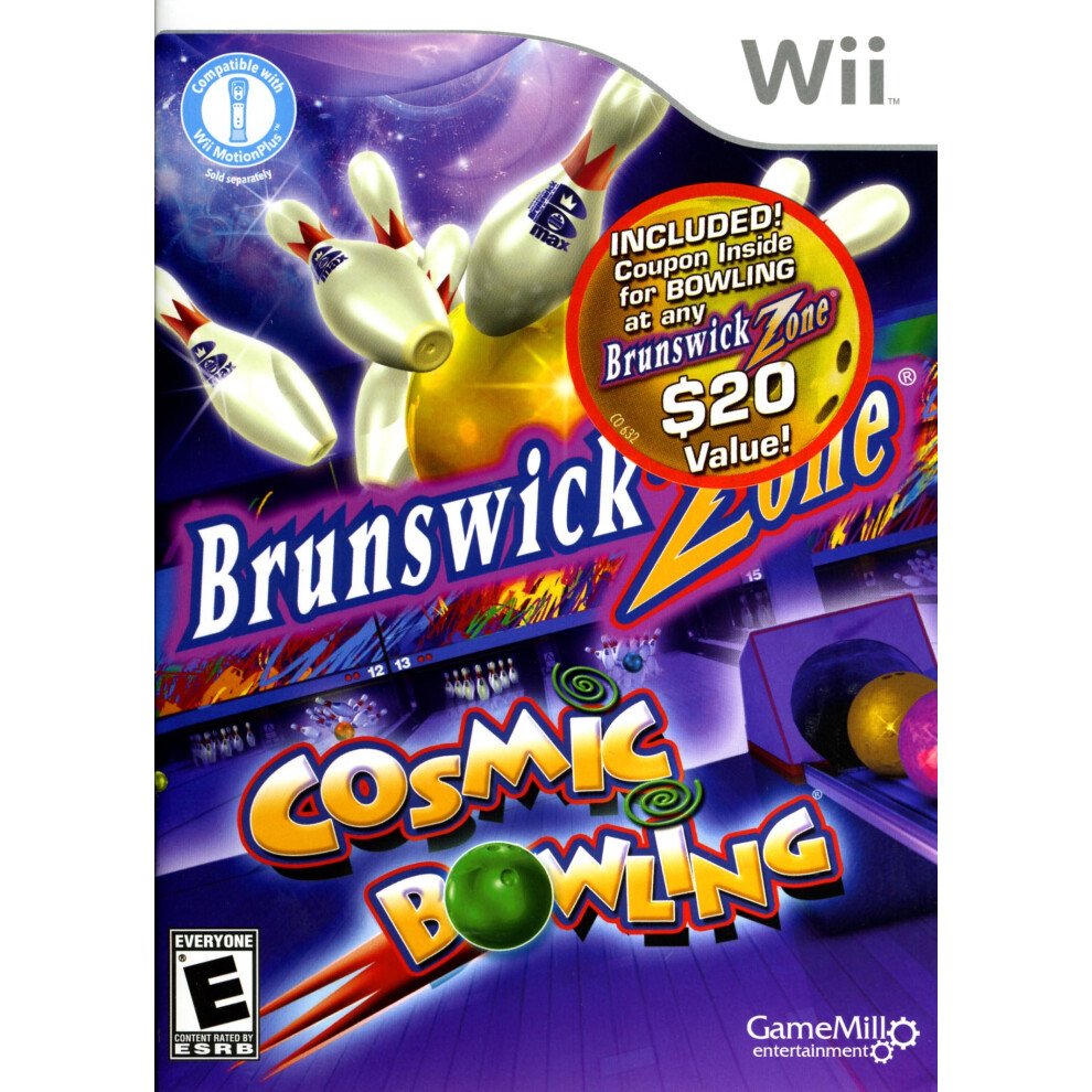 Brunswick Zone Cosmic Bowling - Nintendo Wii 834656084400