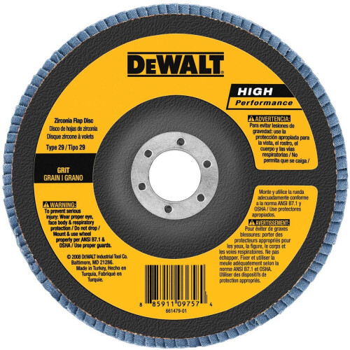 DeWalt DEWALT DW8382 Δίσκος με πτερύγια 6 ιντσών x 7/8 ιντσών 80G τύπου 29 ίππων