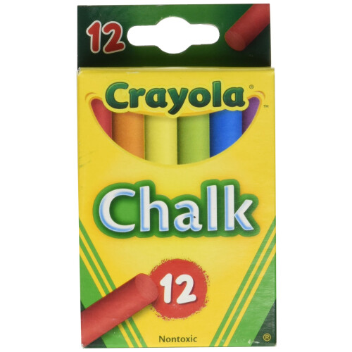 Crayola Crayola Chalk Assorted Colors 12 Στικς ανά Κουτί