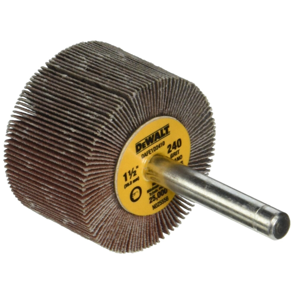 DEWALT DAFE1D2410 1 1/2-Inch by 1-Inch by 1/4-Inch HP 240g Flap Wheel
