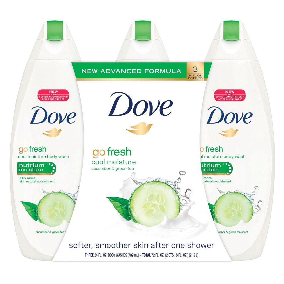 Dove Go Fresh Fresh Fresture Body Wash Value Pack 24 on a 3 contagem