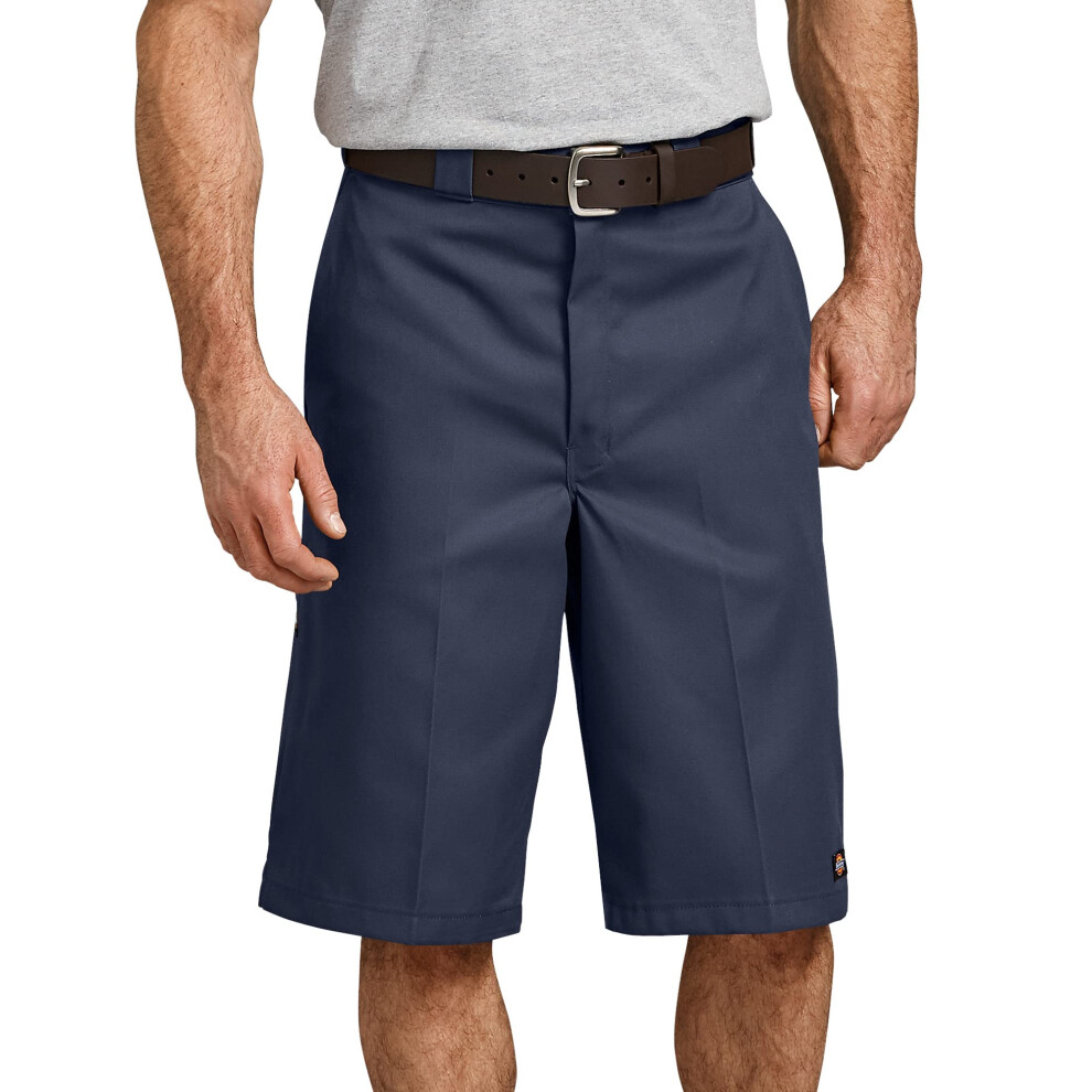 Dickies mens Dickies Men's 13 Inch Loose Fit Multi-pocket Short work utility pants  Navy  40 US