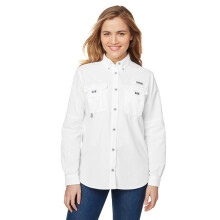 Dames Bahamaong-mouwshirt - WIT - XS (D0102H7MJZ8)