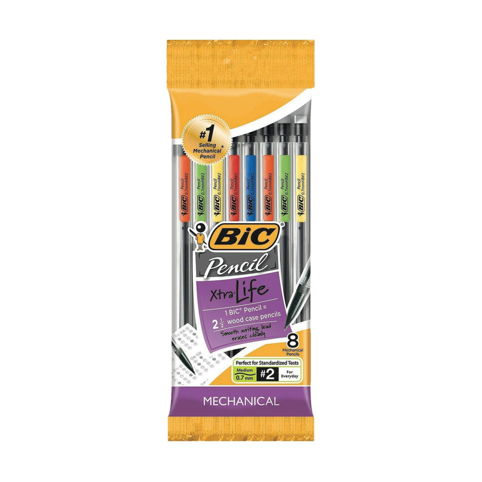 BIC 8Ct Mechanical Pencil - .7Mm Lead 070330404939