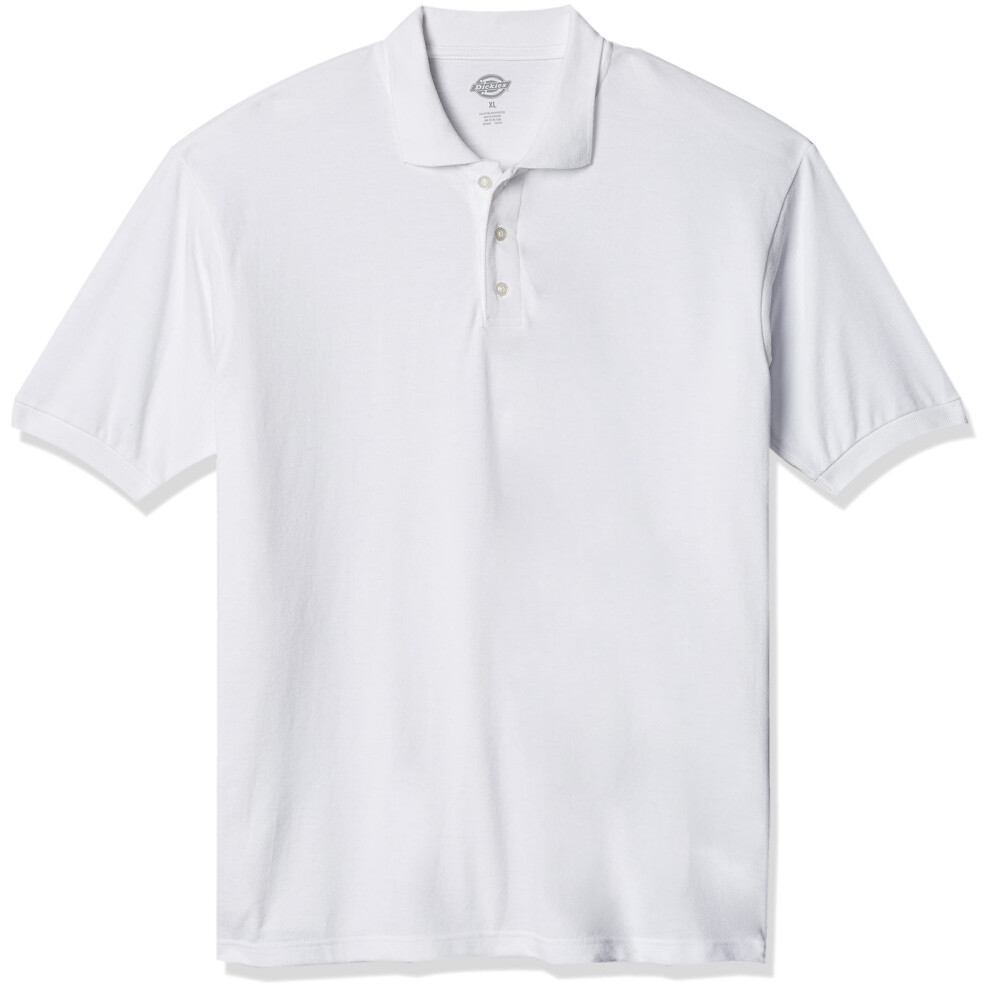 Dickies mens Big Short-sleeve Pique polo shirts  White  XX-Large US