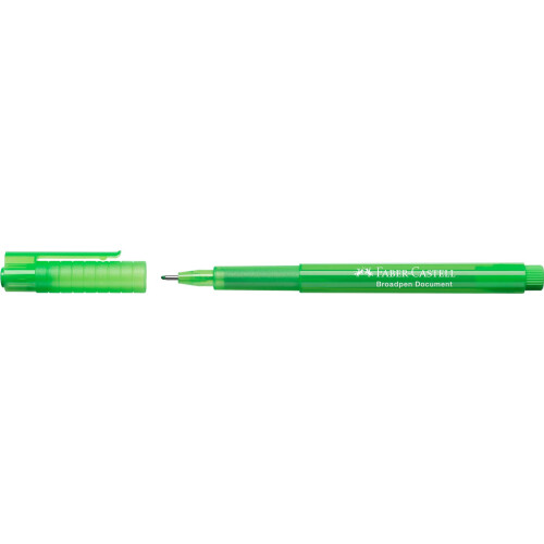 Faber-Castell Faber-Castell 155466 Fineliner ""Broadpen 1554"" - Hellgr  n 1