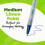 BIC BIC CSEM11BK Ecolutions Clic Stic Retractable Ballpoint Pen  Black Ink  1mm  Medium  Dozen 5