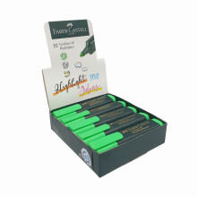 Marcatore fluorescente - Faber-Castell - Textliner 48 - Punta obliqua - Larghezza del tratto 1-5mm - Verde