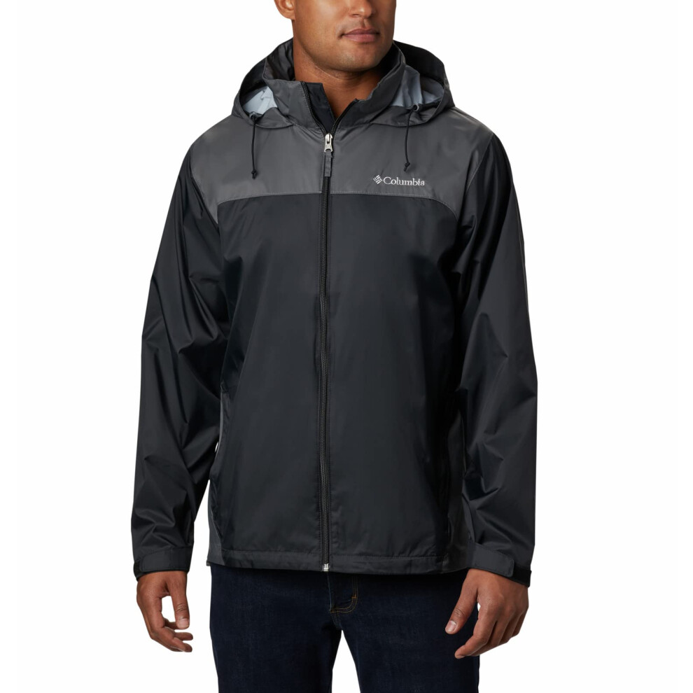 Veste de pluie Columbia Glennaker Lake pour homme, noir/grill, taille XL