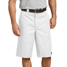 Dickies Herren 13 Zoll Loose Fit Arbeits-Utility-Shorts mit mehreren Taschen, Weiß, 50 US