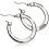 Guess GUESS "Basic" Zilveren Logo Kleine Hoepel Oorbellen 2