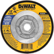 DEWALT DW8452H T27 ruostumattomasta ter ksest valmistettu katkaisu-/hiomalaikka 5/8-11 akseli 4-1/2 tuumaa x 1/8 tuumaa