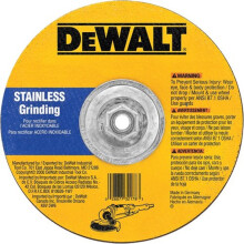 DEWALT DW8457H T27 ruostumattomasta ter ksest valmistettu katkaisu-/hiomalaikka 5/8-11 kara 6 tuumaa x 1/8 tuumaa