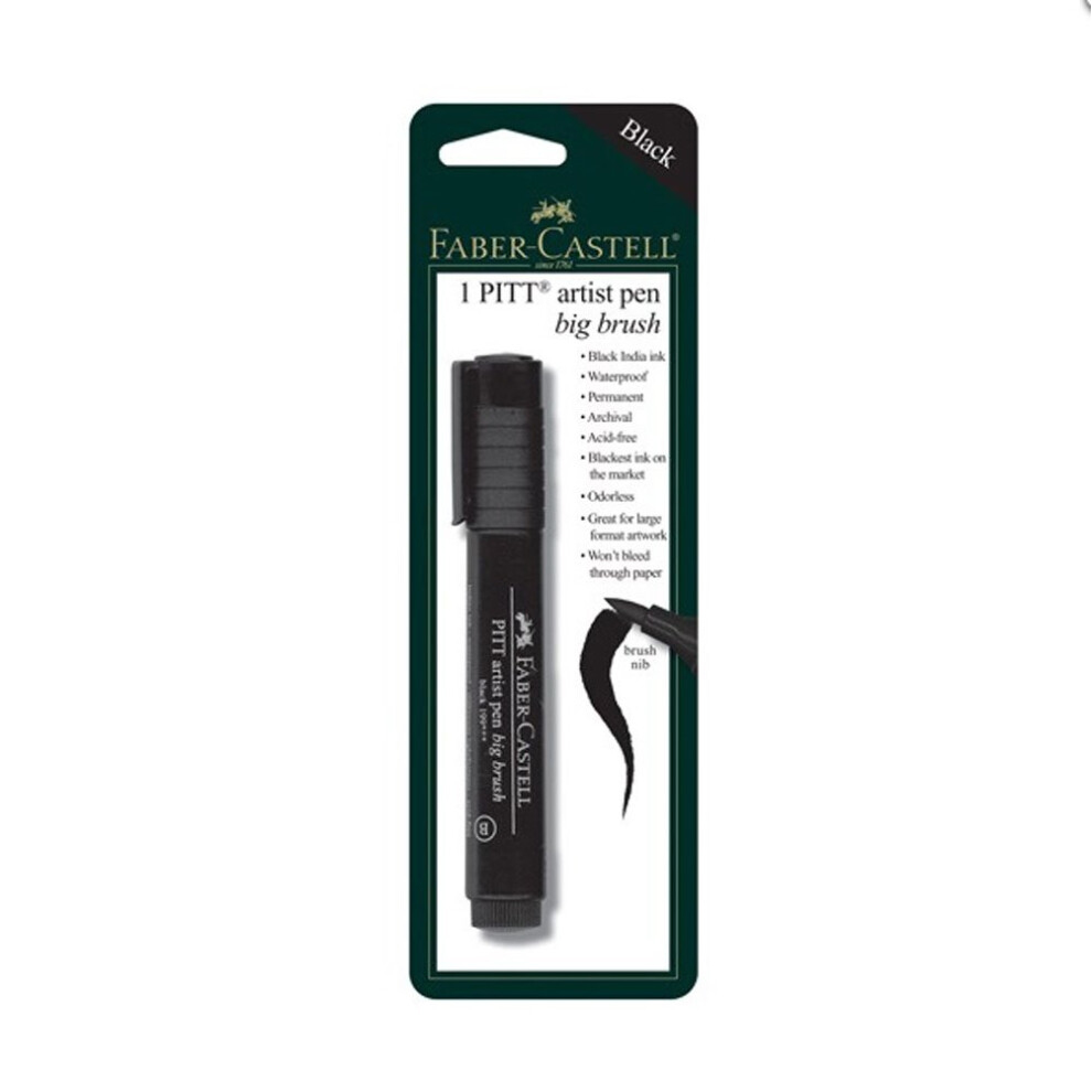 Faber-Castell Pitt Artist Pen Black Big Brush B/C