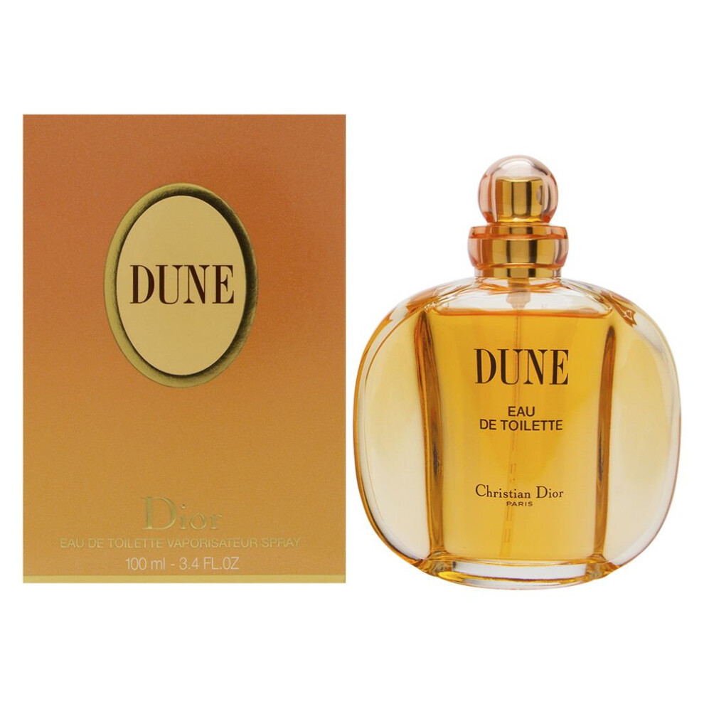 Dior Dune By Christian For Women. Eau De Toilette Spray 3.4 Ounces