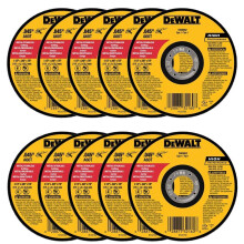 DeWalt DW8062 4-1/2""x.045""x7/8"""" metalen haakse slijper dunne doorslijpschijf, 10 stuks