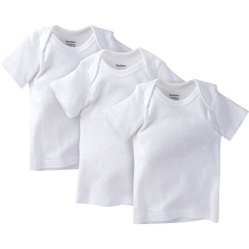 Gerber Gerber Baby 3er-Pack Kurzarm-Schlupfshirts, Wei   , 24 Monate
