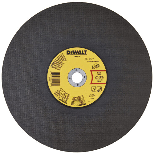 DeWalt DeWalt DWA8030 Δίσκος κοπής μεταλλικού πριονιού 14 ιντσών X 1/8 x 1 ίντσας 1