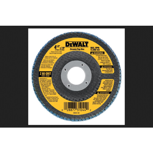 DeWalt DEWALT DWA8207 Πτερύγιο ζιρκονίου T29 60 κόκκων 4 1/2 ίντσας x 7/8 ίντσας