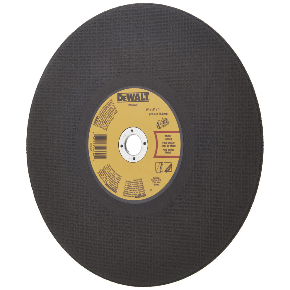 DeWalt DWA8030 Metal Port Saw Cut-Off Wheel  14-InchX 1/8 X 1-Inch