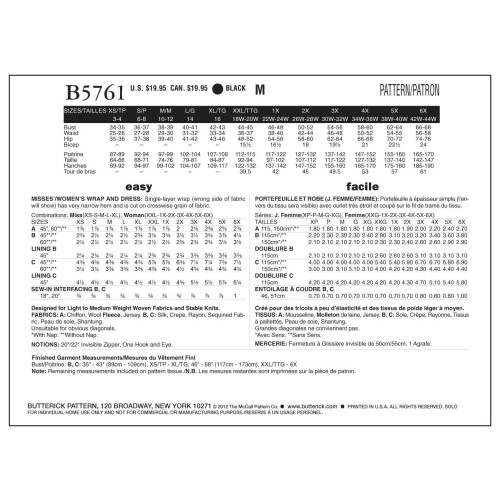 Butterick BUTTERICK 1