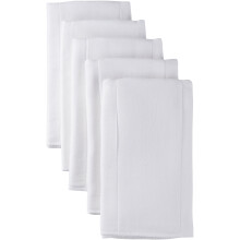 Pannolini in garza prepiegati Gerber unisex per neonati, maschi e femmine, confezione multipla, bianchi, 5 pezzi