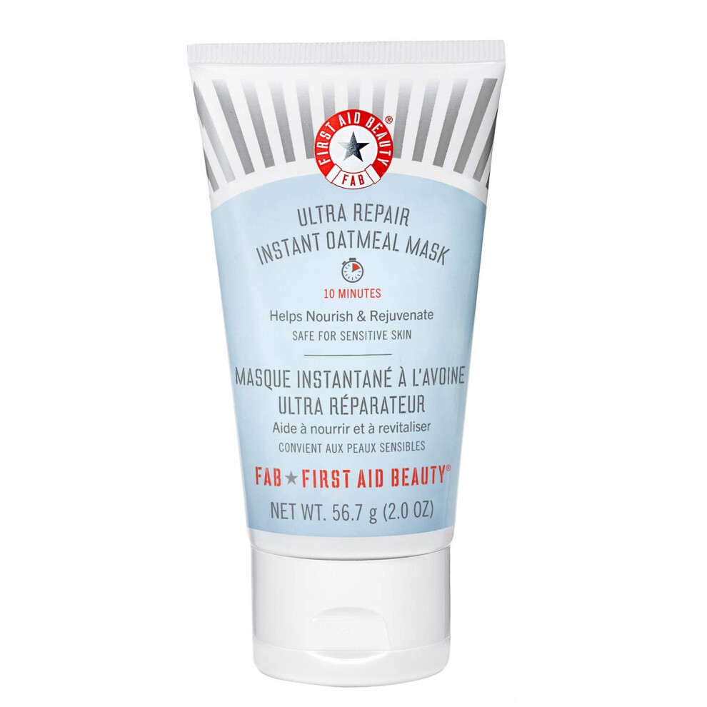 First Aid Beauty Ultra Repair Instant Oatmeal Mask - Hydrating Mask to Help Calm and Soothe Skin - 2 oz.