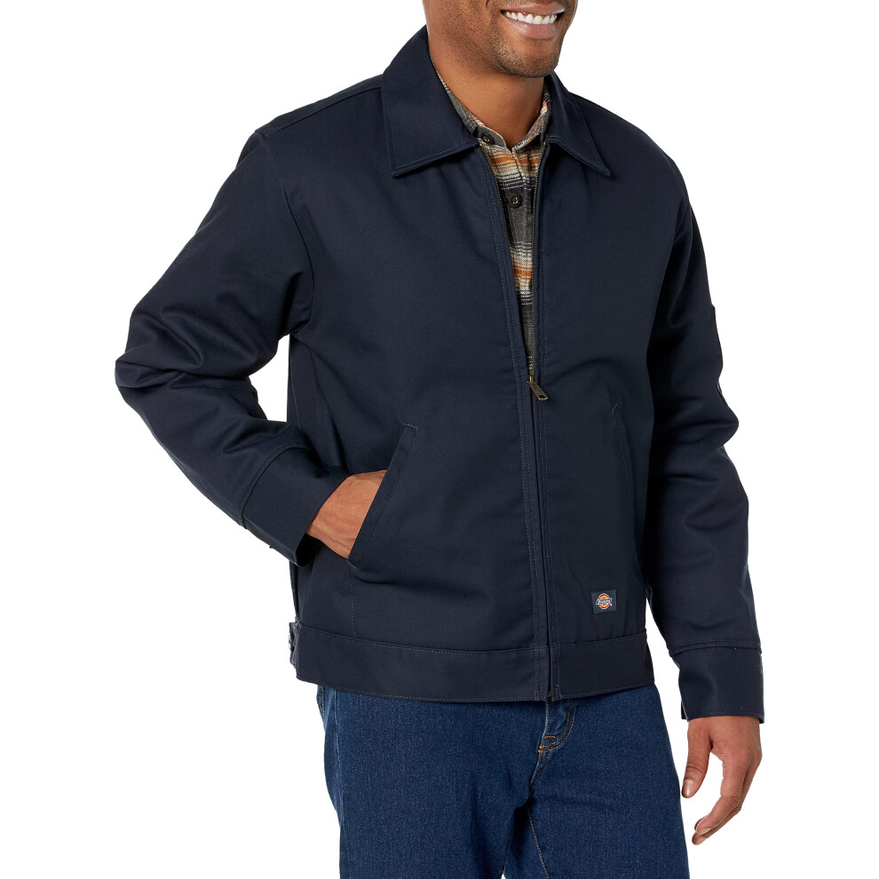 Dickies mens Big-tall Lined Eisenhower athletic insulated jackets  Dark Navy  X-Large Tall US