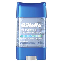 Antitranspirante y desodorante Gillette para hombre, gel transparente, aroma Cool Wave, 2.85 oz