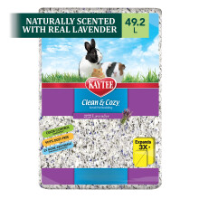 Cama Kaytee Clean & Cozy color lavanda para cobayas, conejos, h   msters, jerbos y chinchillas (49,2 litros)