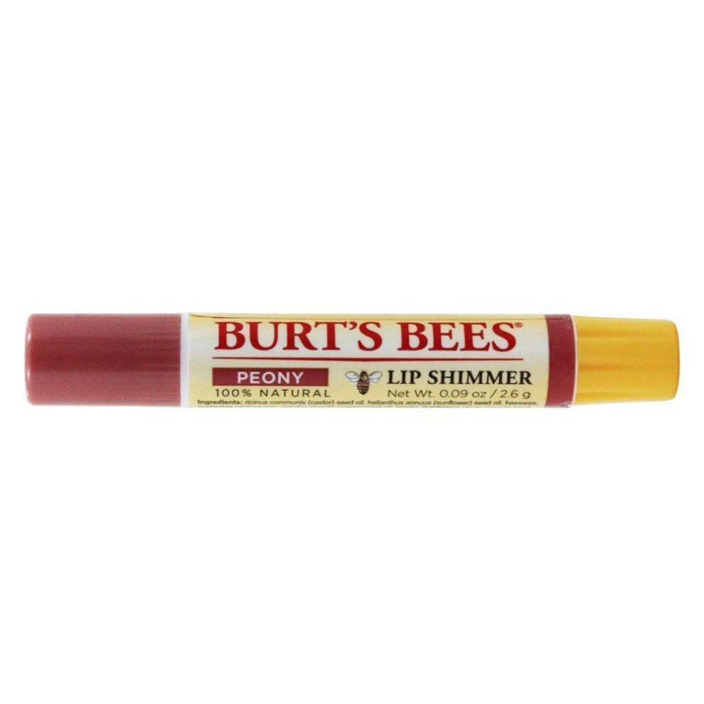 Burt's Bees Lip Shimmer-Peony (Quantity of 6)