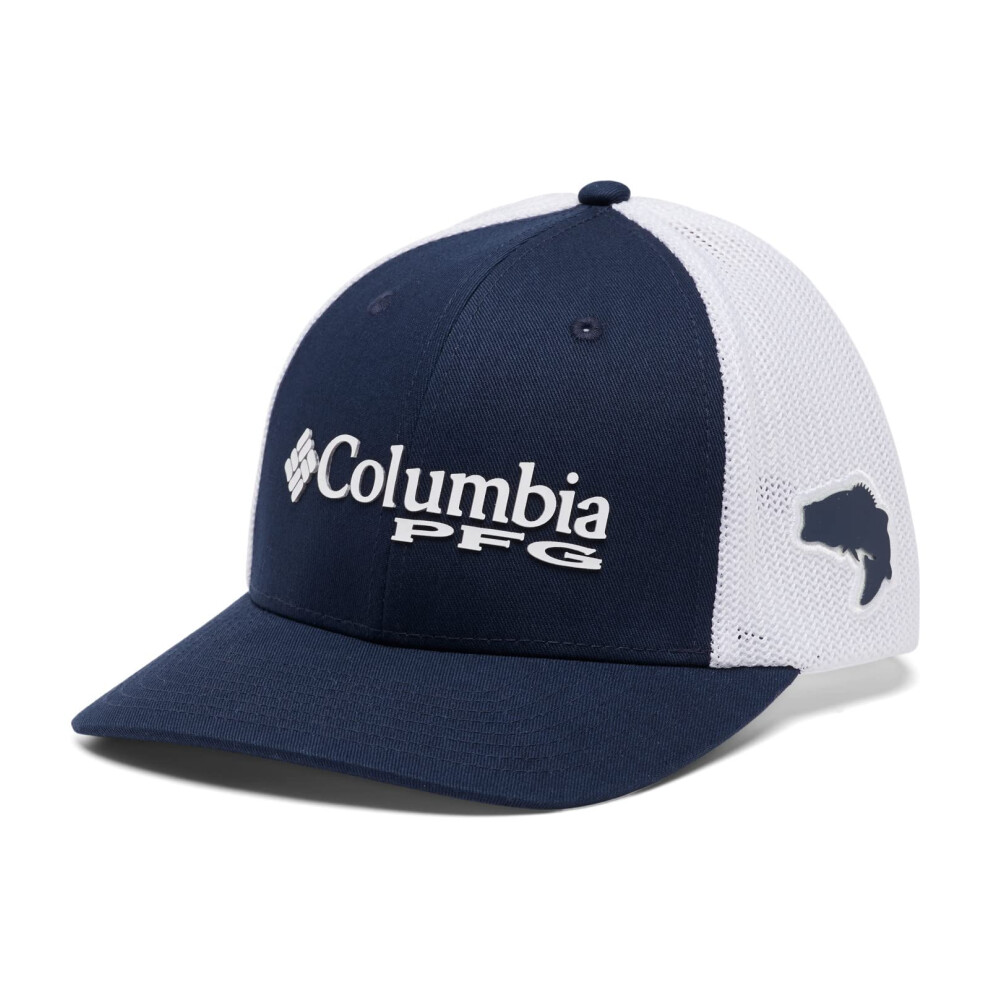 Columbia Unisex PFG Mesh Ball Cap, Collegiate Navy, S/M