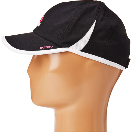 Adidas adidas Damen Adizero II Cap Schwarz/Shock Pink/Wei   Einheitsgr    e 1