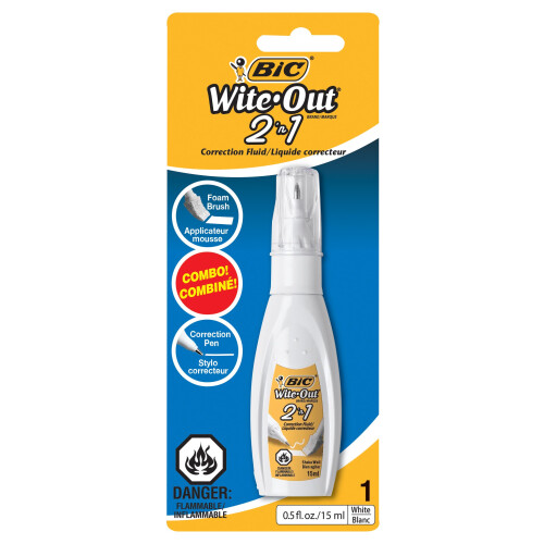 BIC BIC Fluido Corretor 15ml 2 em 1 (BICWOPFP11), Branco 1