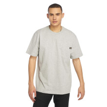 Camiseta Dickies Henley de Manga Curta para Homem, Cinza Mescla, Grande